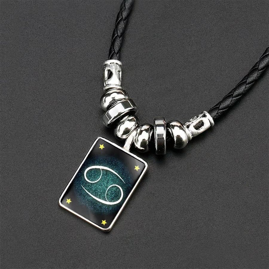 Wholesale Twelve Constellation Pendant Necklaces